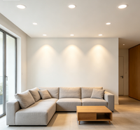 Projecteur LED encastré en métal de haute qualité 18W avec un design moderne - Projecteur intégré pour les bureaux à domicile