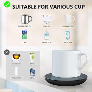 <b>USB</b> Coffe Cup Heater Warmer Heater Warmer Thermostat Coaster Tea Beverage Warmer Pad Coffee Cup Heater Mug Warmer Without a Cup - Product Image 4