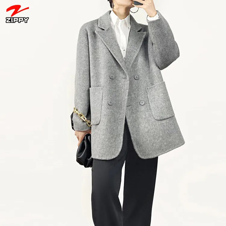 Fashion New Winter Long Coats Womens Casual Woolen Jacket Turn Collar Long Overcoats Business Wool Coats Women