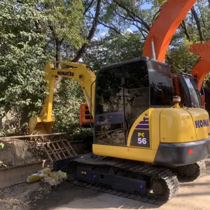 รถขุดดินขนาดเล็กแบบญี่ปุ่น5ton รถขุด PC56MR Komatsu สำหรับ PC56มือสอง