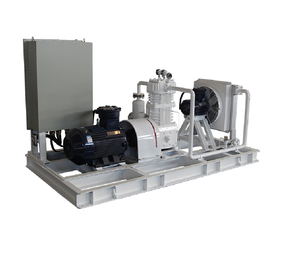 Compresor de dióxido de azufre de alta presión, industrial, refrigerado por agua, montado sobre patines, de servicio pesado, de tipo pistón de conexión directa - Product Image 4