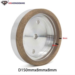 Bánh xe cốc kim cương thủy tinh 130mm 150mm cho viền kính thẳng, máy viền đôi. - Product Image 6