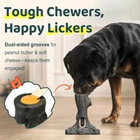 Support pour bâtonnets à mâcher et jouet congelé 2-en-1 pour grands chiens agressifs – Jouet à mâcher durable pour chien qui réduit l'anxiété et prévient l'étouffement