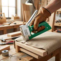 Agrafeuse manuelle professionnelle OEM, hybride acier-plastique, 3 fonctions, agrafeuse robuste pour la tapisserie, le travail du bois, outil de construction