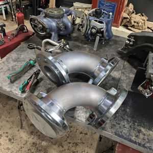 DN 150 SS316 CF 45 °/90 ° ข้อศอกสแตนเลสแบบสุญญากาศพร้อมข้อต่อท่อ - Product Image 6