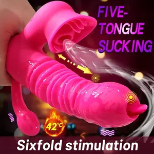 3-in-1 clitoris stimulator, G-spot vibrator, telescopische dildo massager, seksspeeltje voor vrouwen, volwassenenplezier - Product Image 5