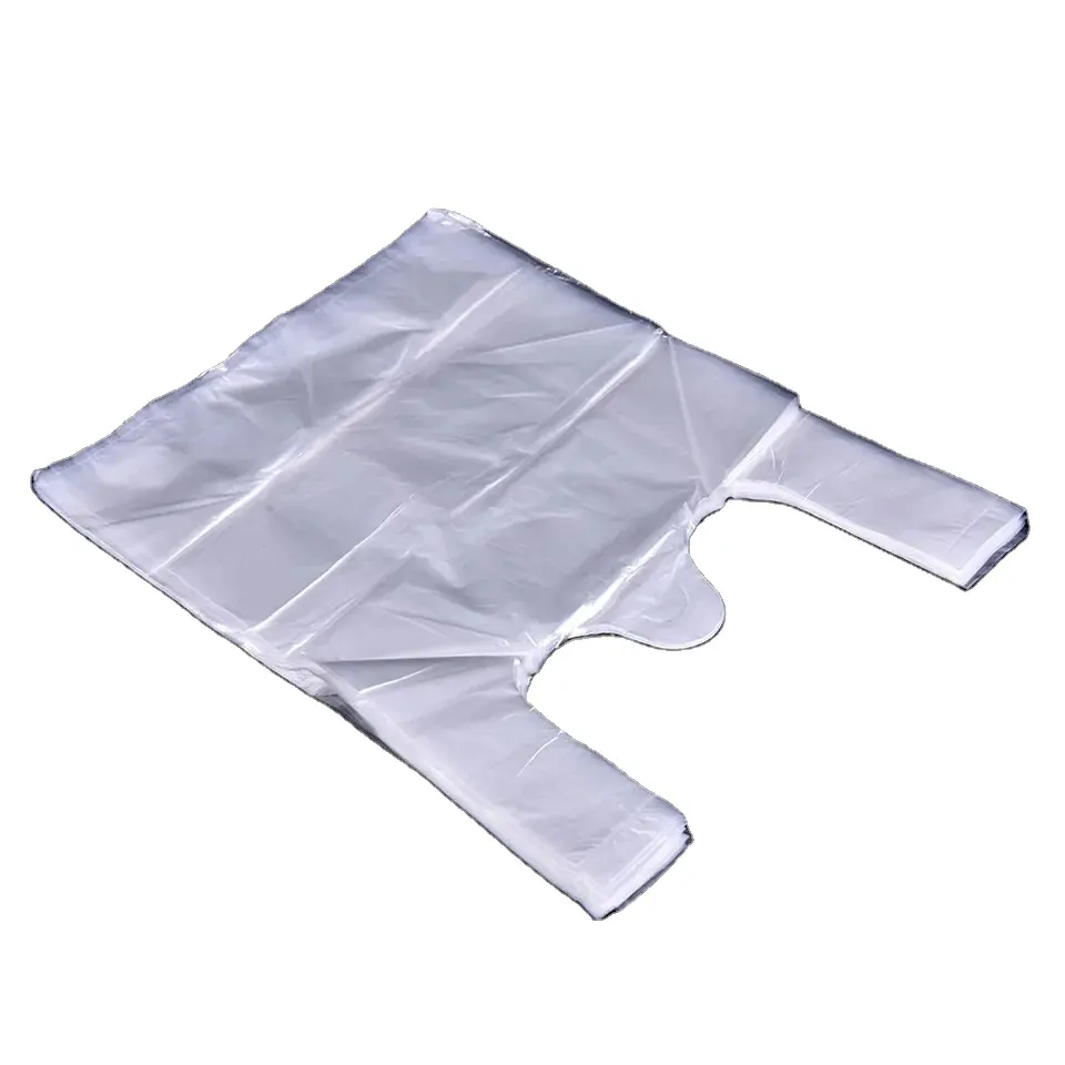 Logo impreso chaleco bolsa desechable bolsa de plástico