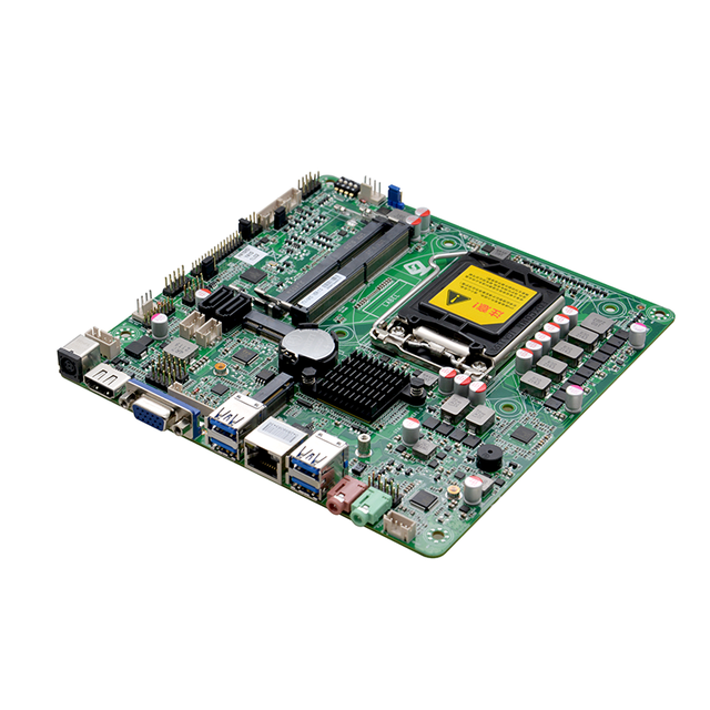 Lga 1200 Itx Motherboard with H410 Chipset DDR4 Dual HD-MI 8USB SATA3.0 M.2 12-19V Embedded Industrial Motherboard