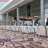Comptoirs d'enregistrement Corian à surface solide Tables de réception pour porte d'embarquement pour aéroport