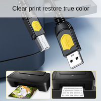 Cable USB 2.0 de Alta Calidad Tipo A a Tipo B, Transferencia de Datos de Alta Velocidad de 480 Mbps para Impresora, Máquina de Fax, etc.