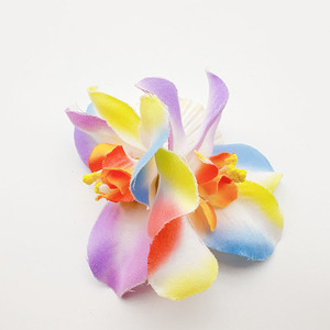 Pinces à cheveux en tissu bohème à double fleur hawaïenne pour femmes et filles, multicolores, pour les fêtes, printemps-été, vente chaude, prix d'usine abordable - Product Image 4