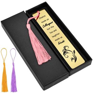 Signets en métal personnalisés mignons avec chaîne pour les amoureux des livres, les enseignants, les étudiants, les cadeaux d'anniversaire scolaire, les cadeaux de Noël - Product Image 1