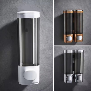 Distributeur mural de gel douche à trois têtes, écologique, pour hôtels et usage domestique, sans pression manuelle, vente en gros - Product Image 1