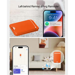 New Arrival PU da <span class=keywords><strong>GPS</strong></span> định vị toàn cầu từ ID chủ thẻ quà Tặng điện thoại Đứng Ví Mag an toàn Ví tìm thấy điện thoại của tôi - Product Image 5