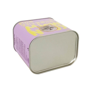 Boîte à café personnalisable carrée/rectangulaire vide en fer blanc de 150g avec couvercle à vis pour le stockage alimentaire - Product Image 5
