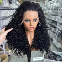 Perruques Bob Courtes en Cheveux Humains Naturels Bouclés Ondulés Vietnamiens Vierge Haute Définition 13x4 Lace Front Pixie Curl Sans Colle