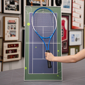 <span class=keywords><strong>Cadre</strong></span> <span class=keywords><strong>photo</strong></span> rectangulaire en bois massif et métal fait main, personnalisé, en forme <span class=keywords><strong>de</strong></span> raquette <span class=keywords><strong>de</strong></span> tennis, impression UV, design écologique, idée cadeau Wimbledon - Product Image 4