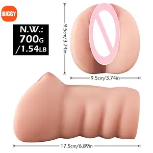 Wholesale 2 In 1 Tight Vagina Anal Sex Toy 3D Pocket Pussy Doll Male Masturbators Doll Realistic Pocket Pussy Doll For Men