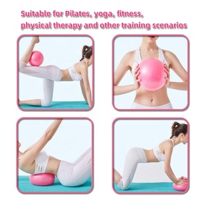 Ballon de Pilates OEM anti-éclatement, petit ballon de yoga et d'équilibre pour exercices de gym, ballon de stabilité de 25 cm, souple et gonflable pour débutants, <span class=keywords><strong>renforcement</strong></span> du tronc - Product Image 4