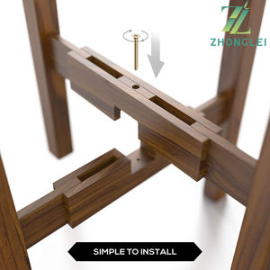 Support de plante en bois du milieu du siècle, réglable, moderne, pour plantes d'intérieur, pot de fleurs adapté aux pots de taille moyenne à grande, tailles 8, 9, 10, 11, 12 pouces - Product Image 2