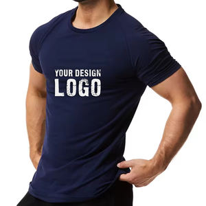 Camiseta Deportiva de Manga Corta Raglán 100% Algodón con Logotipo Personalizado para Hombre, Ajuste Delgado Informal, para Fisicoculturismo, Musculación y Fitness - Product Image 6
