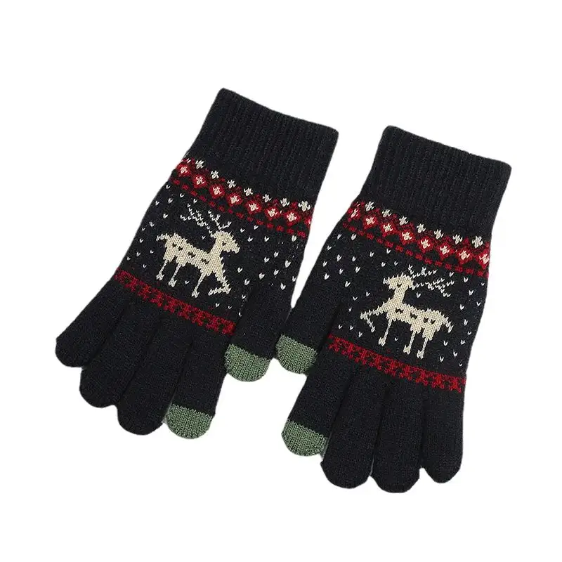 2021 Wool Winter Touch Woman And Men Screen Magic Christmas Knitting Glove
