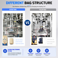 Machine d'emballage verticale automatique de qualité alimentaire pour sachets de sucre de 1 kg et 2 kg, machine de remplissage et d'emballage de sacs de sel marin