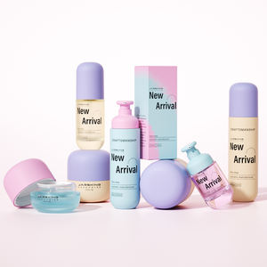 Envase cosmético de diseño de forma redonda de lujo 30 50 g 100 Ml cuidado de la piel loción de vidrio botella de tóner conjunto de tarro de crema con tapa de lujo - Product Image 5