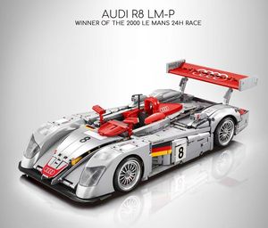 Toys Audi-licensed R8 Cross-Border Bestseller 40-Piece <b>Plastic</b> Building <b>Blocks</b> Compatible for Assembly Race Car Model - Product Image 3