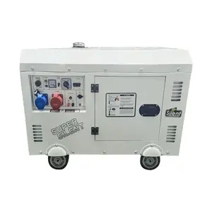 VLAIS movable 10kva 8kw 220V single phase silent type diesel generator set for residential home backup use factory price