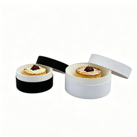 Boîte à gâteaux en papier recyclable avec couvercle, tube pour snacks, pizza, chips, sucre, chocolat, biscuits, rangement écologique et biodégradable