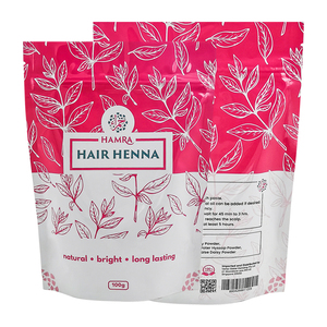 Sacs d'emballage, sachets alimentaires, sachets en PE transparents, givrés, étanches, avec fermeture éclair, personnalisés, en mylar, pour épices, henné - Product Image 1