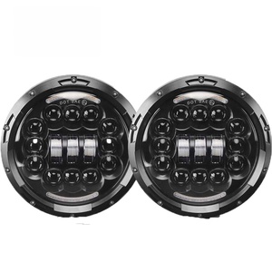 Phare LED rond de 7 pouces 90W pour Jeep Patriot, faisceau haut/bas avec feux de jour - Product Image 3