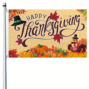 Factory Wholesale Large 3*5ft Polyester Pennant <b>Flag</b> Digital Printing Display Accessories for Thanksgiving Decoration - Product Image 6