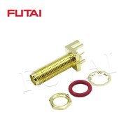 Conector Coaxial RF Impermeable de Alta Frecuencia DC~11GHz, Conector SMA Hembra para Montaje en PCB, IP67