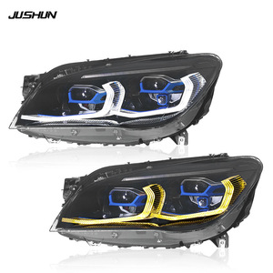 Kit de phares à LED Jushun pour BMW Série 7 F02 G12, double couleur DRL, lumière laser 2013-2015 - Product Image 4