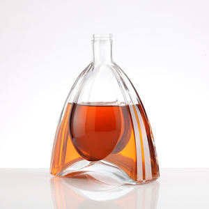 Custom Fancy Design Empty Brandy <strong>Glass</strong> <strong>Bottles</strong> 500ml 700ml 750ml Liquor Whisky Vodka <strong>Glass</strong> <strong>Bottle</strong> Wholesale - Product Image 5