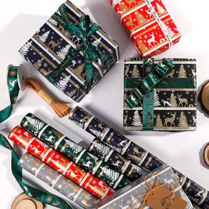 <b>Christmas</b> Gift <b>Wrapping</b> <b>Paper</b> for <b>Roll</b> Packaging New Design 43*300 cm - Product Image 3