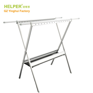 Stendibiancheria Pieghevole in Metallo e Alluminio a Doppio Livello a X, Regolabile, Personalizzabile, per Bagno e Balcone - Offerta Speciale - Product Image 5