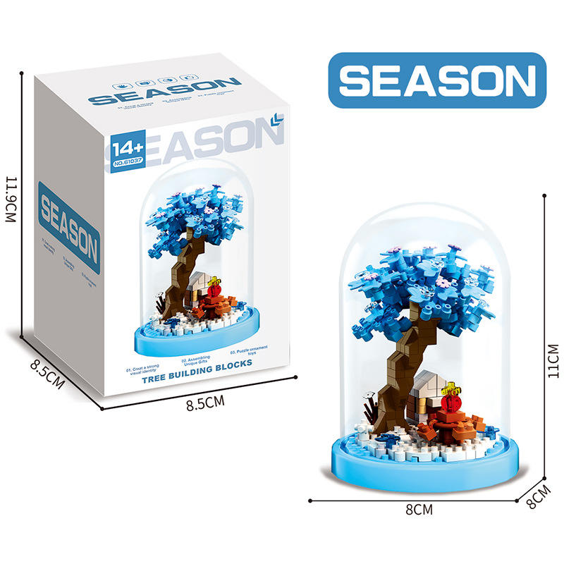 Maison de l'arbre de la neige de l'hiver [avec le couvercle de la poussière]