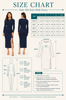 Robe midi en maille à col rond et manches longues avec fente latérale, 260 GSM, pour femme, élégante, coupe ajustée, douce, opaque, personnalisable avec logo OEM, vente en gros