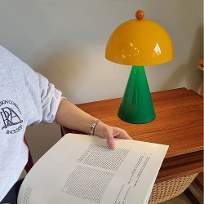 Lampe de table en forme de champignon, LED E27, 220V, avec interrupteur, pour la protection des yeux, lampe de chevet pour chambre à coucher, bureau, salle d'étude - Product Image 5