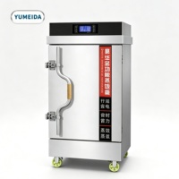 Cuisinière à riz professionnelle à vapeur, 4, 6, 8, 10, 12, 24 plateaux, avec minuterie prédéfinie, armoire de cuisson électrique à la vapeur pour cantines et restaurants
