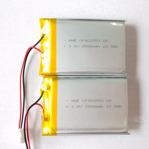하웰 리튬이온 초박형 3.0v CP903550 3500mAh 비충전식 리포 배터리 스마트 GPS 트래커용 - Product Image 2
