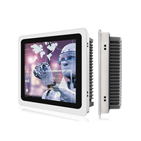Écran tactile capacitif de 13.3 pouces, 1920x1080, HMI, VGA, WIFI, USB, panneau intégré, moniteur d'ordinateur industriel, J1800, 4G + 64G
