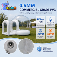 Dôme transparent en PVC imperméable pour événements de mariage, tente à bulles gonflable transparente personnalisée