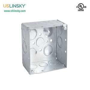 USLINSKY Shanghai LT232 UL-Zertifizierungs anschluss dose 2-1/8 "Deep Raised Grounding Side Knockouts Square <span class=keywords><strong>Electrical</strong></span> Box - Product Image 2