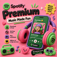 Suscripción Premium a Spotify 2026, 1 Año, Cuenta Individual, Activación Rápida, Invitación a Plan Familiar
