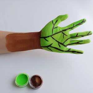 Delineador de Ojos Pastel con Logotipo Personalizado, Pintura Facial Activada por Agua a Base de Plantas Naturales con Brillo UV, Maquillaje de Marca Privada, Delineador de Ojos Gráfico Dividido - Product Image 1