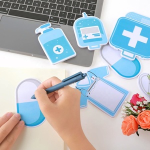 2024 ใหม่มาถึง 8 แพ็คมินิตลกพยาบาลโน้ตชุดทางการแพทย์ธีมโน้ตแผ่นSelf Stickแพทย์และพยาบาลMemo Pads - Product Image 4